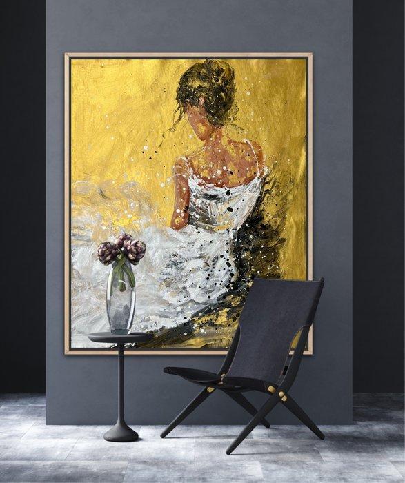 Esty - The Gold Woman, Antiek en Kunst, Kunst | Schilderijen | Modern