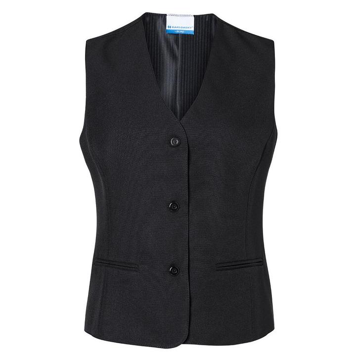GGM Gastro | (6 stuks) KARLOWSKY | Dames Vest Basic - Zwart, Huis en Inrichting, Keuken | Bestek, Nieuw, Verzenden