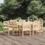 vidaXL 7-delige Tuinset massief grenenhout, Tuin en Terras, Tuinsets en Loungesets, Verzenden, Nieuw, 7 zitplaatsen, Tuinset