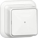 Gira schakelaar 2-polig controleverlichting opbouw wit -, Ophalen of Verzenden, Nieuw