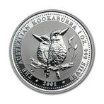 Kookaburra 1 oz 2001 (169.265 oplage), Zilver, Losse munt, Verzenden