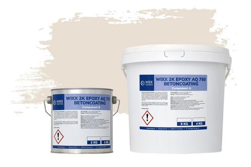 Wixx 2K Epoxy AQ 750 Betoncoating RAL 9001 | Crèmewit, Doe-het-zelf en Verbouw, Verf, Beits en Lak, Verf, Wit, Nieuw, Verzenden
