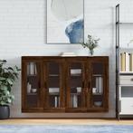 vidaXL Hangkasten 2 st bewerkt hout bruin eikenkleur, Huis en Inrichting, Verzenden, Nieuw, Overige houtsoorten