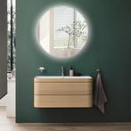 Badkamerspiegel met LED Verlichting en Verwarming 100cm -, Huis en Inrichting, Woonaccessoires | Spiegels, Ophalen of Verzenden