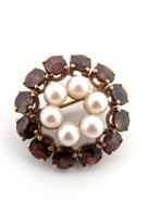 Zonder Minimumprijs - Broche - 12 kt. Geel goud Parel -