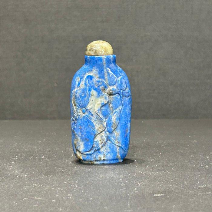Snuiftabak-fles - Lapis Lazuli, Antiek en Kunst, Antiek | Overige Antiek