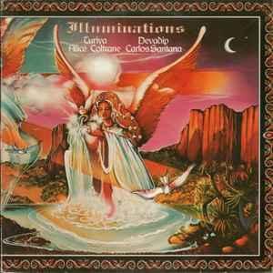 LP gebruikt - Devadip Carlos Santana - Illuminations, Cd's en Dvd's, Vinyl | Rock, Zo goed als nieuw, Verzenden