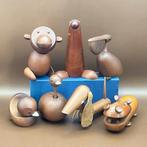 Senshukai  - Speelgoed meubels 7 Vintage wooden animals