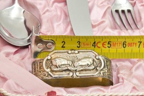 Lepeldoos - .833 zilver - lepel, mes, vork, servet, Antiek en Kunst, Antiek | Goud en Zilver