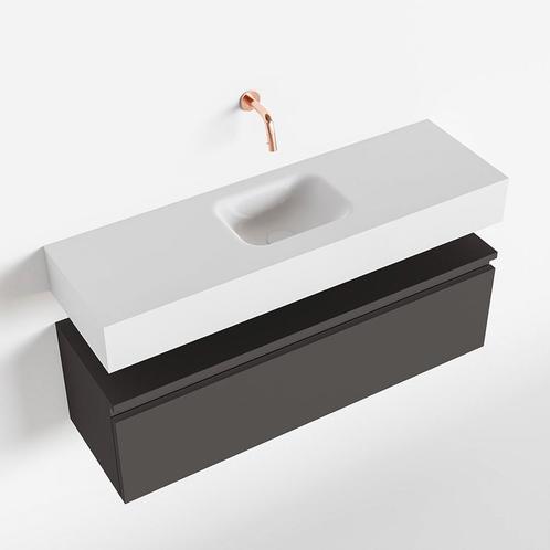 MONDIAZ ANDOR 100cm toiletmeubel dark grey. LEX 100cm, Doe-het-zelf en Verbouw, Sanitair, Bad, Nieuw, Ophalen of Verzenden