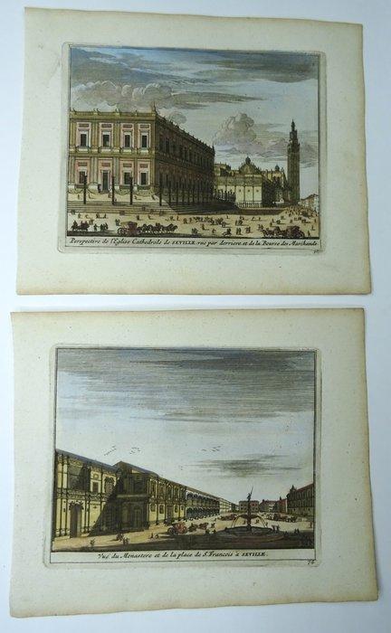 Spanje - Sevilla, kathedraal, Giralda, Plaza San Francisco,, Boeken, Atlassen en Landkaarten