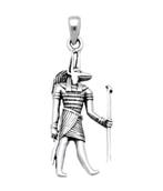 Zilveren Egyptische God Anubis kettinghanger, Sieraden, Tassen en Uiterlijk, Nieuw, Verzenden