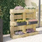 Bloembakken voor europallets 12 st 36x13,5x9,5 cm PP grijs, Verzenden, Nieuw