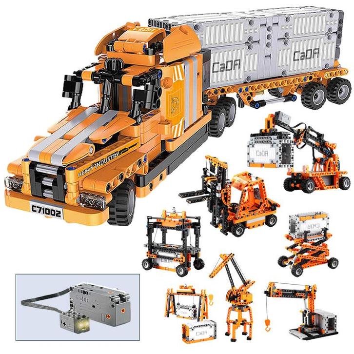 Cadabricks Havenwerk technische bouwset - Bouwdoos UC71002W, Kinderen en Baby's, Speelgoed | Bouwstenen, Nieuw, Overige merken