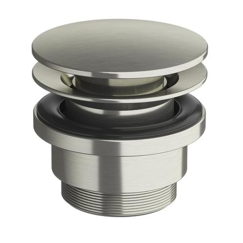 Hotbath Archie Afvoerplug Always Open Met Schroef Rond RVS, Doe-het-zelf en Verbouw, Sanitair, Overige typen, Nieuw, Ophalen of Verzenden