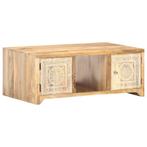 vidaXL Salontafel 90x50x35 cm massief mangohout, Huis en Inrichting, Tafels | Salontafels, 50 tot 100 cm, Verzenden, Nieuw, 50 tot 100 cm