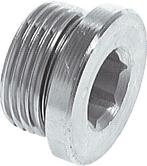 Plug M12 X 1.5 Staal NBR met Binnenzeskant 400bar [2 Stuks], Verzenden, Nieuw