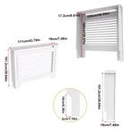 Hoge Witte Radiatorafdekking met Horizontale Latten, Verzenden, Nieuw