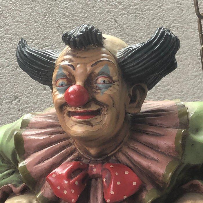 Jun Asilo - Beeld, Handgeschilderde Hangende Clown - 36 cm -, Antiek en Kunst, Curiosa en Brocante
