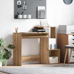 vidaXL Bureau Artisan Eiken 106x40x88,5 cm Gelaagd Hout, Huis en Inrichting, Verzenden, Nieuw