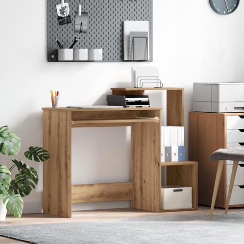 vidaXL Bureau Artisan Eiken 106x40x88,5 cm Gelaagd Hout, Huis en Inrichting, Bureaus, Nieuw, Verzenden
