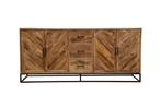 Dressoir Mangohout Sabia 200 cm, Huis en Inrichting, Kasten | Dressoirs, Verzenden, Nieuw, 200 cm of meer, Industriële meubels