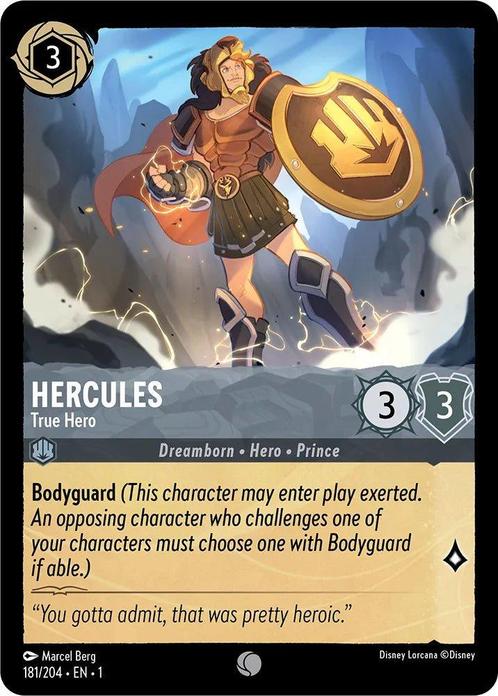 [181/204] - HERCULES - True Hero ENG NON-FOIL [M/NM], Verzamelen, Disney, Ophalen of Verzenden