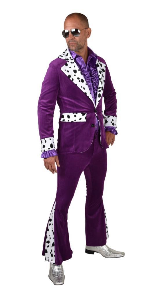 Pimp Kostuum Paars Nick Premium, Kleding | Heren, Carnavalskleding en Feestkleding, Nieuw, Ophalen of Verzenden