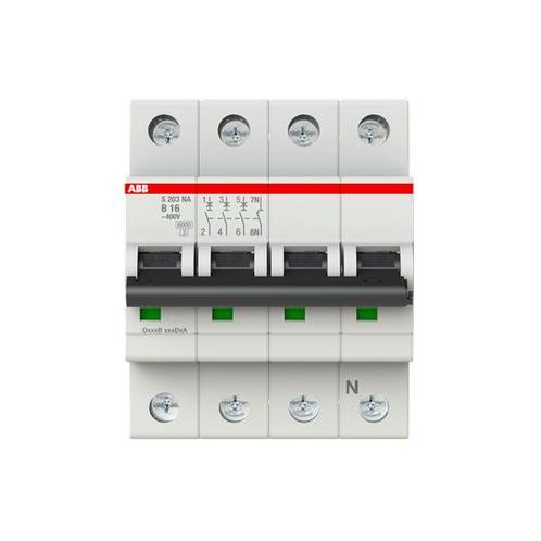 ABB Automaat 3P+N B16 S203-B16NA - 2CDS253103R0165, Doe-het-zelf en Verbouw, Elektra en Kabels