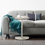 Bijzettafel Holeby zandsteen verrijdbaar 56x38 cm [en.casa], Huis en Inrichting, Tafels | Bijzettafels, Verzenden, Nieuw