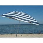 Benson Strandparasol - wit/blauw print - Ø 160 cm - alumi.., Ophalen of Verzenden, Nieuw