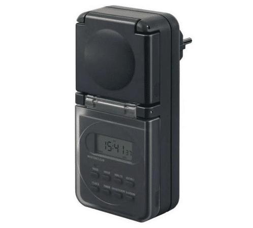 Brennenstuhl digitale Timer weekschakelklok IP44, digitale, Huis en Inrichting, Woonaccessoires | Klokken, Zo goed als nieuw, Ophalen of Verzenden