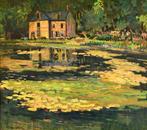 Albert Malet (1905-1986) - La maison à colombages avec un