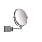 Scheerspiegel AddStoris HansGrohe Geborsteld Zwart Chroom, Ophalen of Verzenden, Nieuw, Chroom, Bad