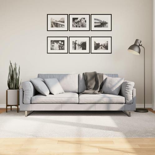 vidaXL Vloerkleed IZA laagpolig Scandinavisch 160x230 cm, Huis en Inrichting, Stoffering | Tapijten en Kleden, Crème, Nieuw, Verzenden