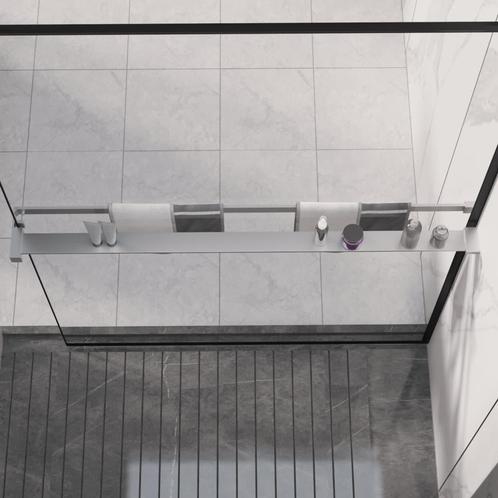 vidaXL Wandschap voor inloopdouchewand 115 cm aluminium, Huis en Inrichting, Badkamer | Badtextiel en Accessoires, Nieuw, Verzenden