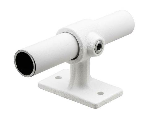 Buiskoppeling Leuningdrager Ø 42,4 mm Wit Gelakt Staal, Doe-het-zelf en Verbouw, IJzerwaren en Bevestigingsmiddelen, Nieuw, Verzenden