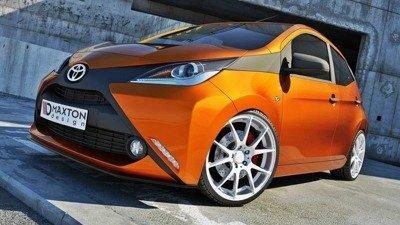 Voorspoiler Toyota Aygo 2 Glans Zwart, Auto-onderdelen, Carrosserie en Plaatwerk, Ophalen of Verzenden