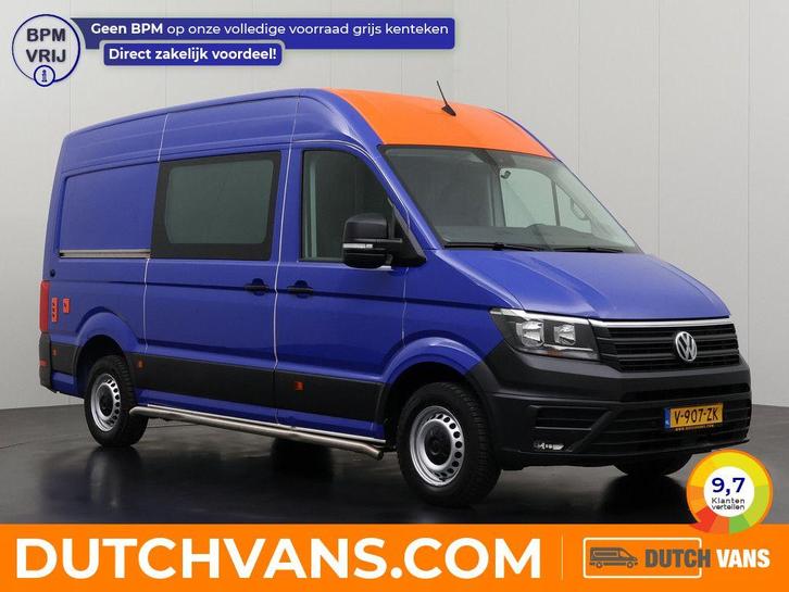 Volkswagen Crafter Laadklep 2.0TDI | blauw, Auto's, Bestelauto's, Lease, Handgeschakeld, BTW verrekenbaar, Diesel, Blauw, Euro 6