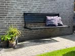 Gevelbankje opklapbaar, muurbankje zwart staal inklapbaar!, Tuin en Terras, Tuinbanken, Verzenden, Nieuw, Metaal