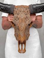 Geen minimumprijs - Authentieke grote bruine handgesneden