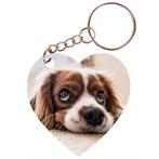 Sleutelhanger hartje 5x5cm - Cocker Spaniel Hond Liggend op, Ophalen of Verzenden, Nieuw