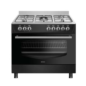 Wiggo WO-E905R(BX) Serie 5 - Gasfornuis - Zwart Rvs beschikbaar voor biedingen