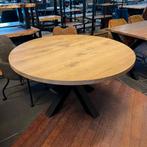 Eettafelblad rond | 140cm | Eiken | Naturel, Huis en Inrichting, Tafels | Eettafels, Ophalen, Nieuw, Industrieel