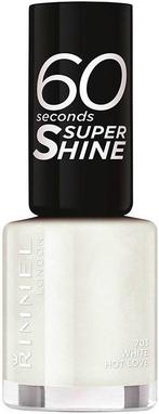 RIMMEL 60 SECONDS 703 WHITE HOTE LOVE NAGELLAK POTJE 8 ML, Verzenden, Nieuw