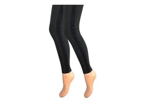Dames legging - Katoen - Fluweel streep - Zwart, Kleding | Dames, Leggings, Maillots en Panty's, Verzenden