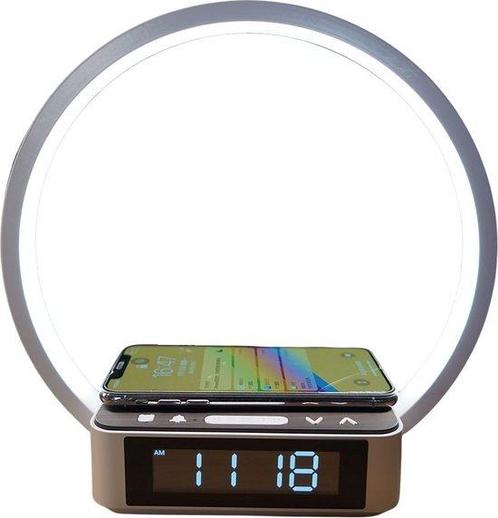 4 in 1 Wake up light - Digitale wekker - Draadloze oplader -, Witgoed en Apparatuur, Wekkers, Verzenden