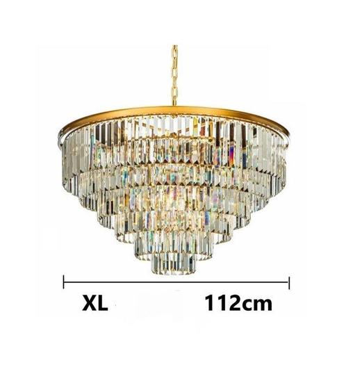 Kroonluchter - Metaal, Glas - XL 67x112x112cm, Antiek en Kunst, Kunst | Designobjecten
