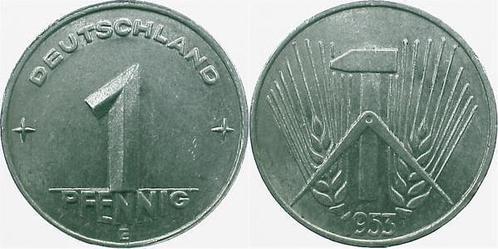 1 Pfennig Ddr 1953e, Postzegels en Munten, Munten | Europa | Niet-Euromunten, Verzenden