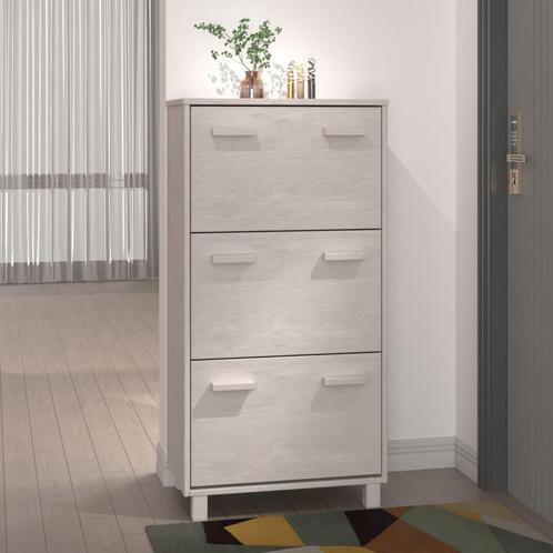 vidaXL Schoenenkast HAMAR 59,5x35x117 cm massief grenenhout, Huis en Inrichting, Kasten | Schoenenrekken, Nieuw, Verzenden
